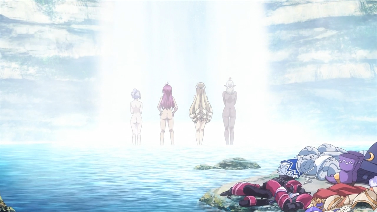 bikini warriors anime bath blu ray episode scene wiki
