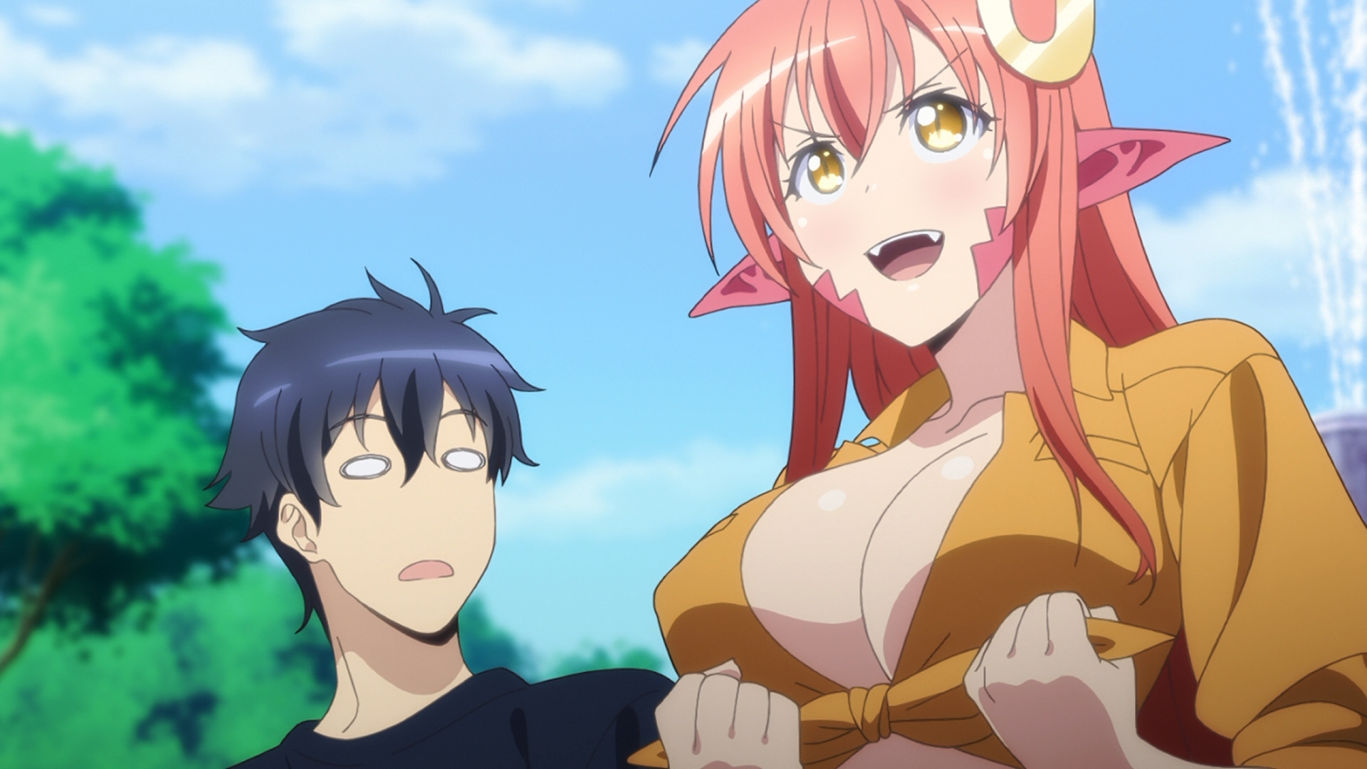 Life with a monster girl. Monster Musume Miia. Повседневная жизнь с девушкой-монстром аниме. Аниме Повседневная жизнь с девушкой-монстром 1. Мия Ламия.