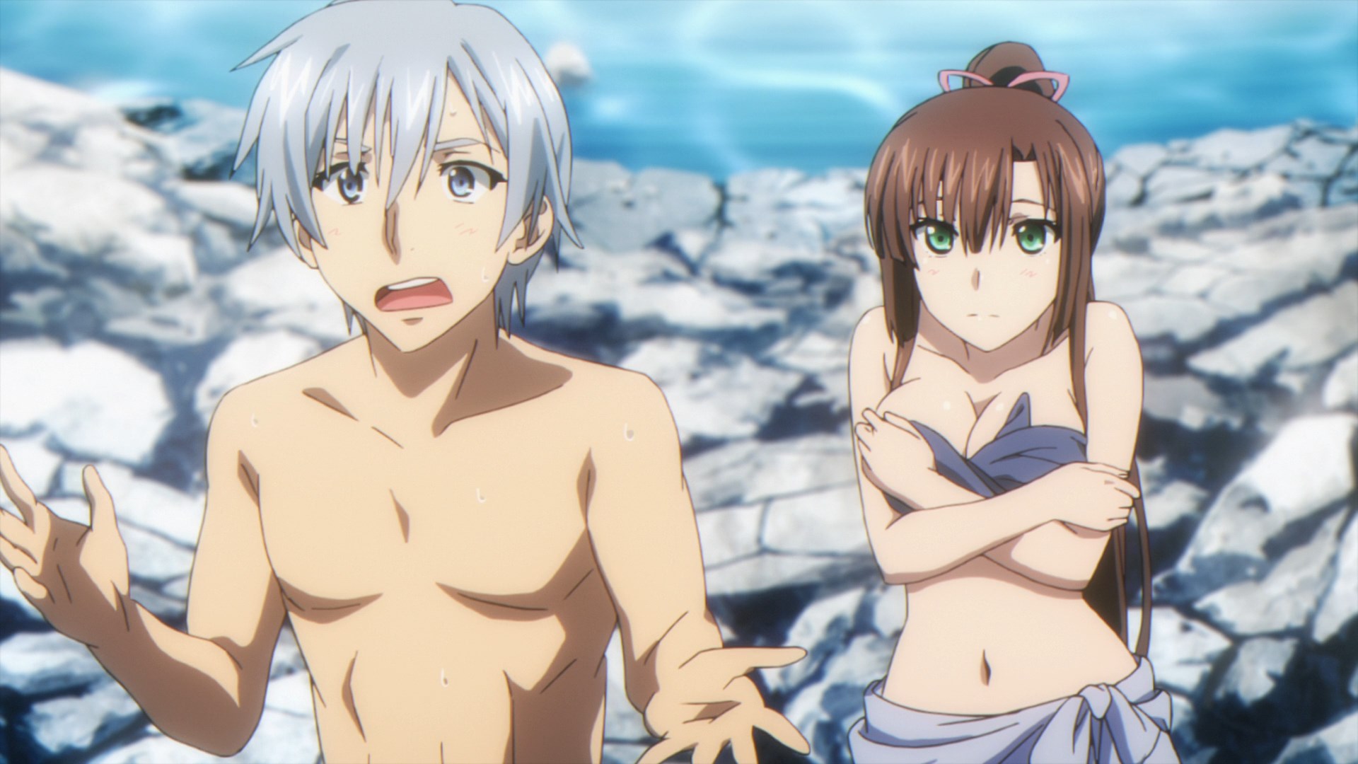 X 2 the animation. Strike the Blood. Strike the Blood фансервис. Strike the Blood гарем. Strike the Blood этти.