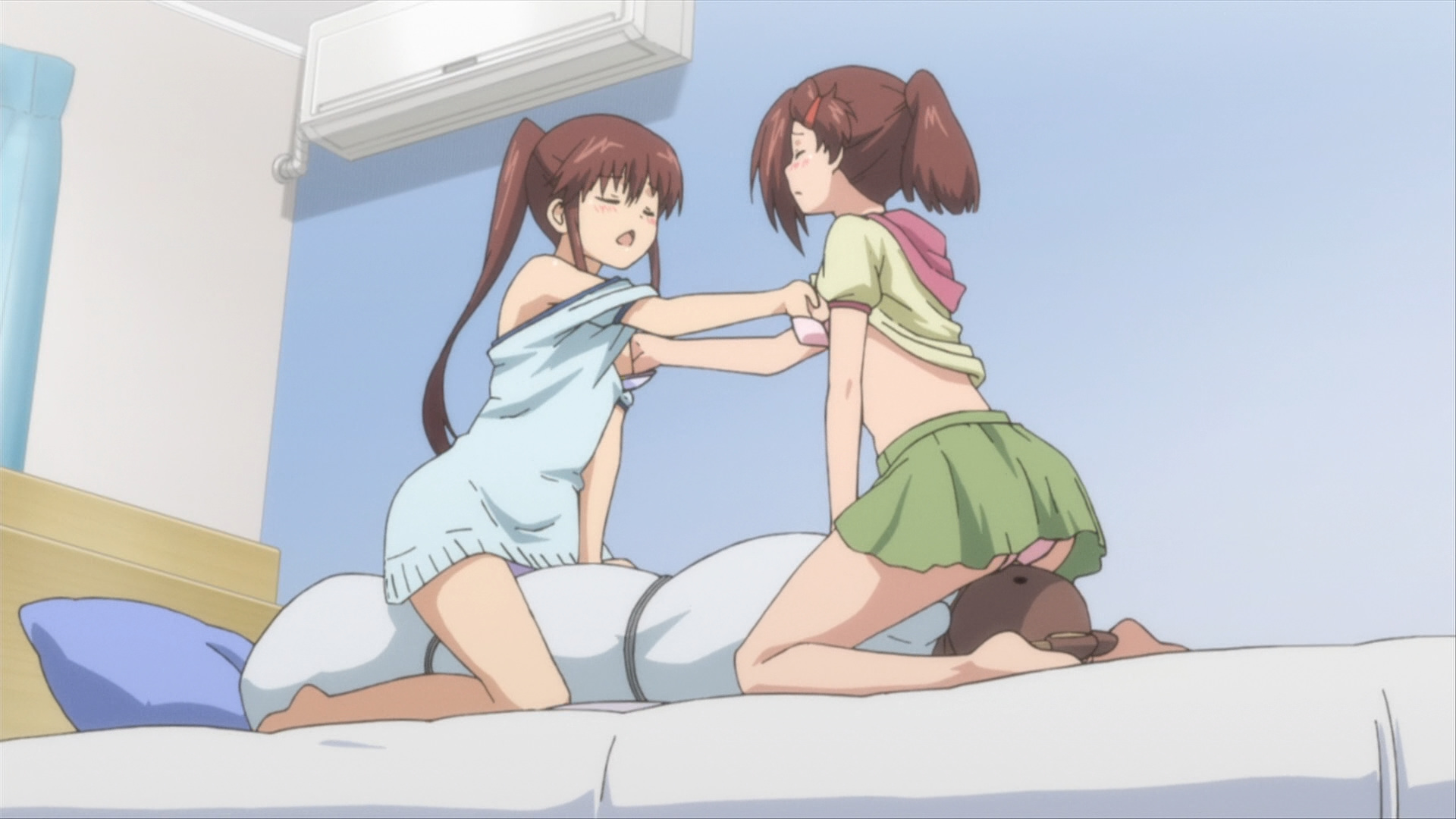 Anime lesbian humping